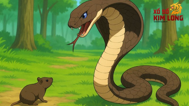 Nằm mơ thấy rắn hổ mang thể hiện quyền lực hoặc nguy cơ tiềm tàng