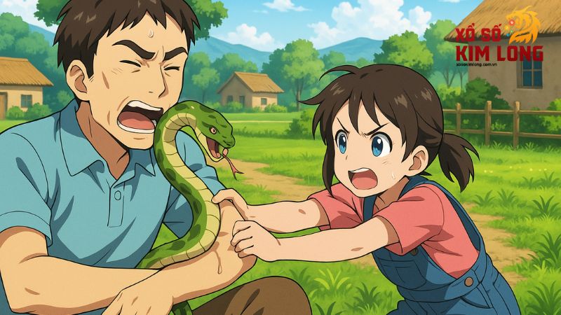 Mơ thấy rắn cắn người thân phản ánh nỗi lo cho gia đình bạn